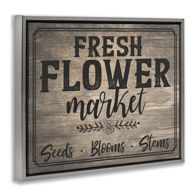 "Rustic Flower Market", art mural encadré par Angela Nickeas