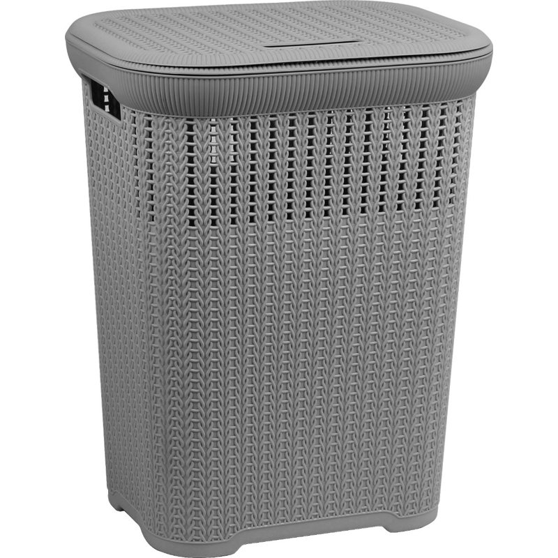 Plastic Bathroom Accessory Set, Grey