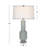  Imperia Aqua Gray Table Lamp