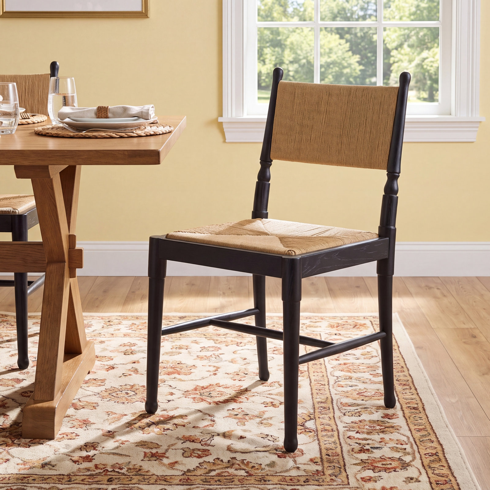 Fayth Dining Chair, Walnut/Brown