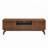 Mid Century Modern Fluted TV Stand For 65 Inch TV, Entertainment Center With Storage, Farmhouse Wood Media Console For Living Room Apartment Office, Accent Table, 2 Door & 1 Drawer & Solid Wood Leg