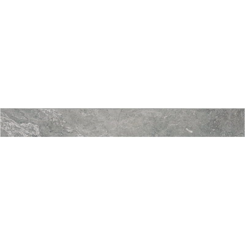 Plancher en porcelaine mate Daltile Perpetuo 3 po x 24 po (10 pièces par carton) (4,66 pieds carrés par carton), Gris éternel