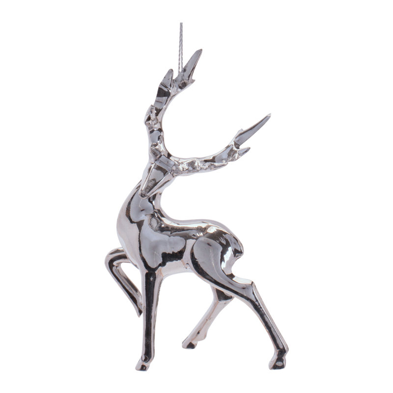 Ornements en verre cerf (ensemble de 6)