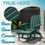 Chaise Adirondack pliante en plastique avec repose-pieds Cait-1864332166