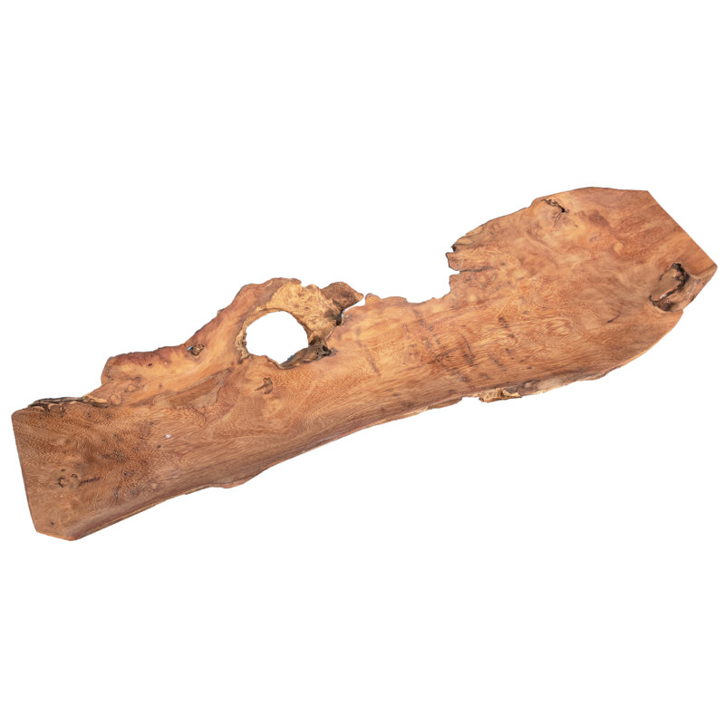 Plateau en bois de teck Elwood, naturel
