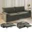 Canapé-lit convertible en chenille avec rangement et port USB-868569236