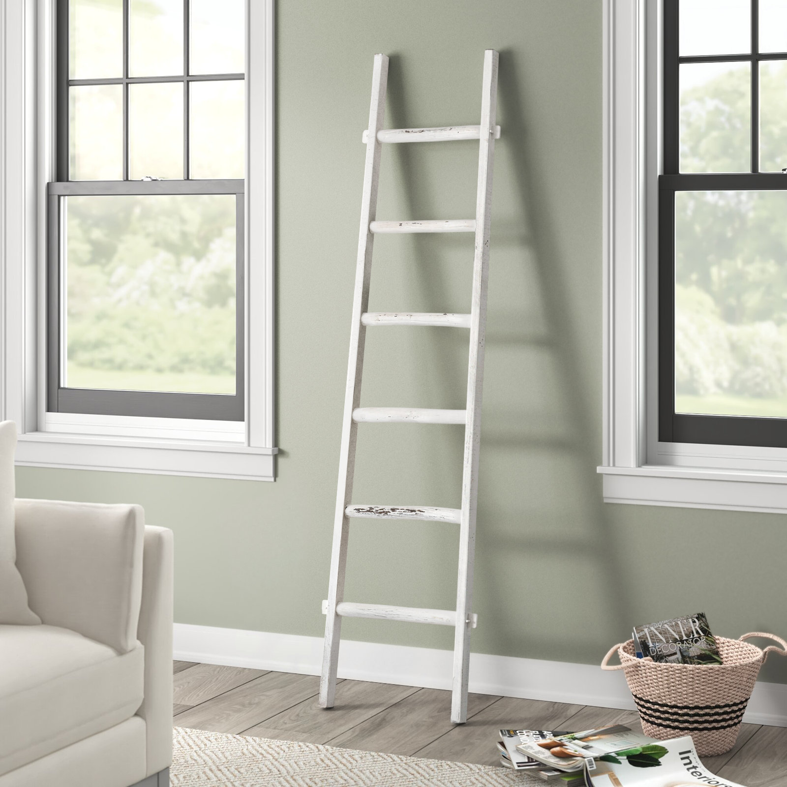Blanket Ladder, White