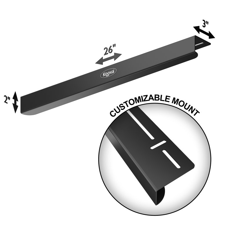 Porte-bac supérieur Koova pour trois bacs | Support de rangement pour garage à fixer au plafond avec largeur réglable | Prend en charge la plupart des bacs de rangement noirs et jaunes | Facile à installer | 3 ensembles
