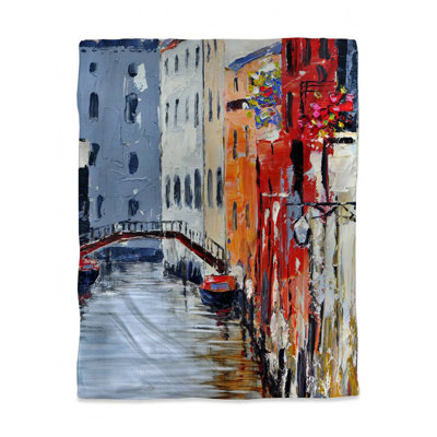 The Grand Canal Venice Duvet Cover | Boat Contemporary Decor