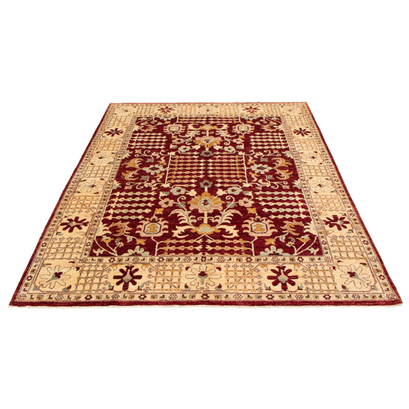 Tapis rouge foncé Peshawar Oushak 8 pi 0 po x 10 pi 2 po