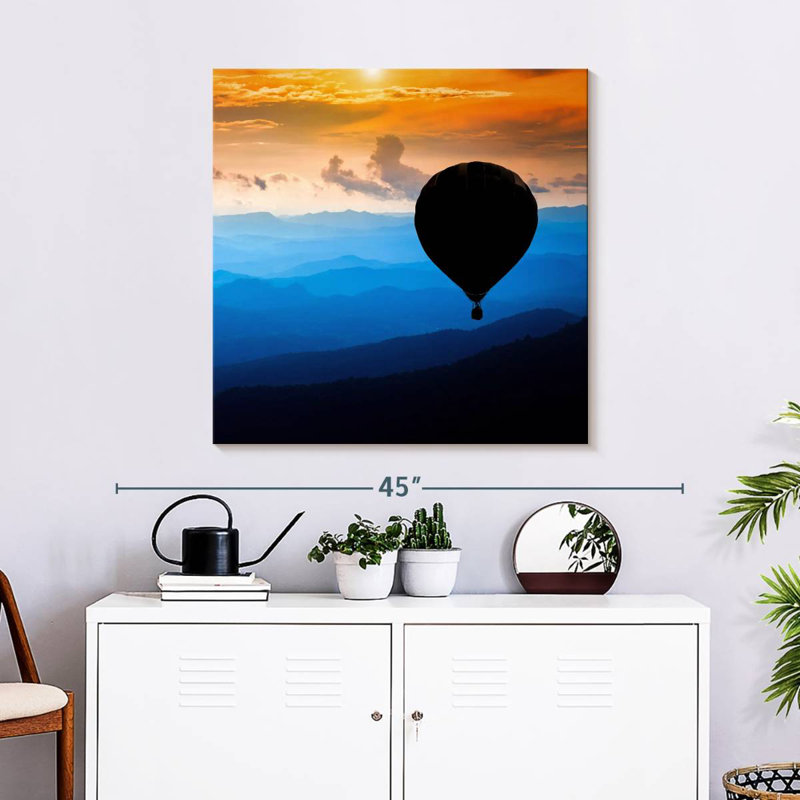 Silhouette de montgolfière Mehar, H 30 po x l 30 po