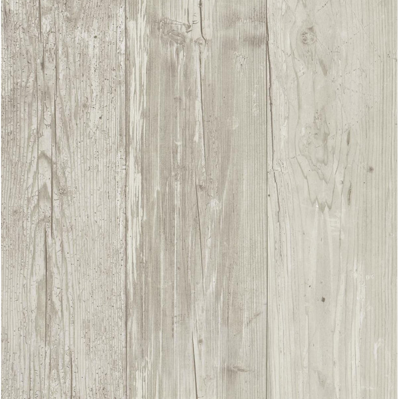 Rouleau de papier peint L 33 pi x l 20,5 po Ezzell, Taupe clair / crème