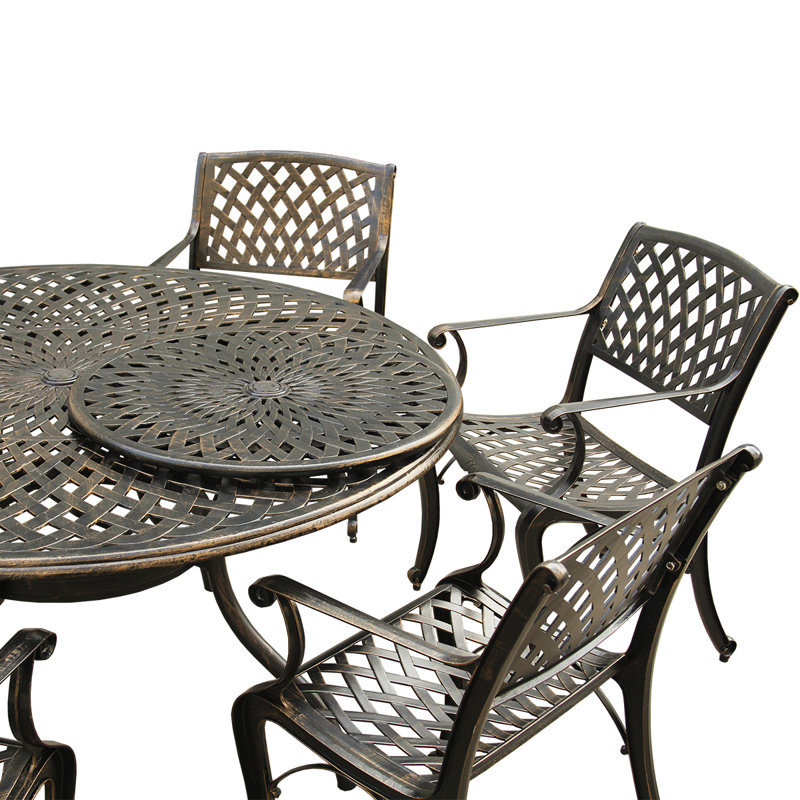 Cassady Mesh Lattice 7 Piece Dining Set