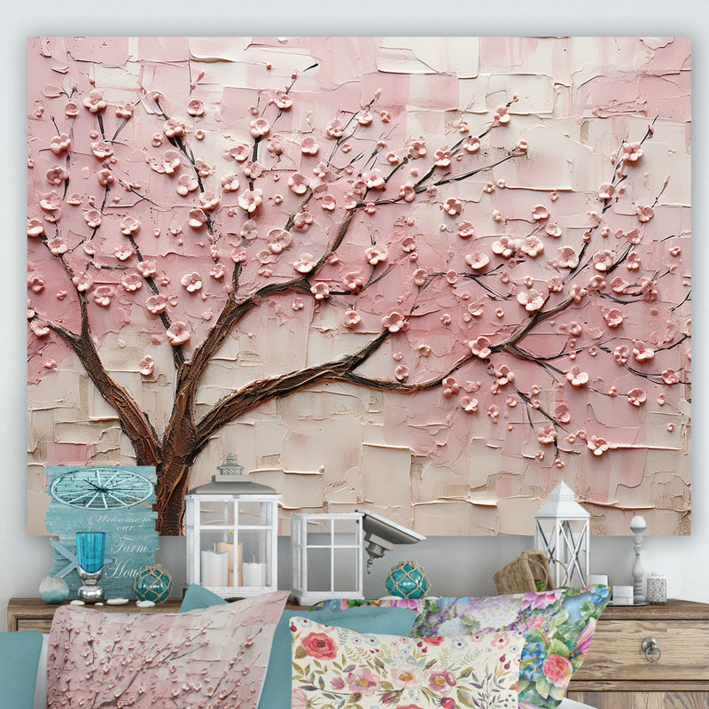 «Cherry Blossom Whisper», reproduction d'art sur toile, Toile tendue, H 12 po x l 20 po x P 1 po