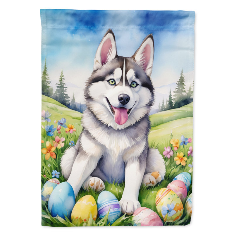 Easter Egg Hunt Double Sided 15.5'' H x 11.25'' W Polyester Easter Garden Flag