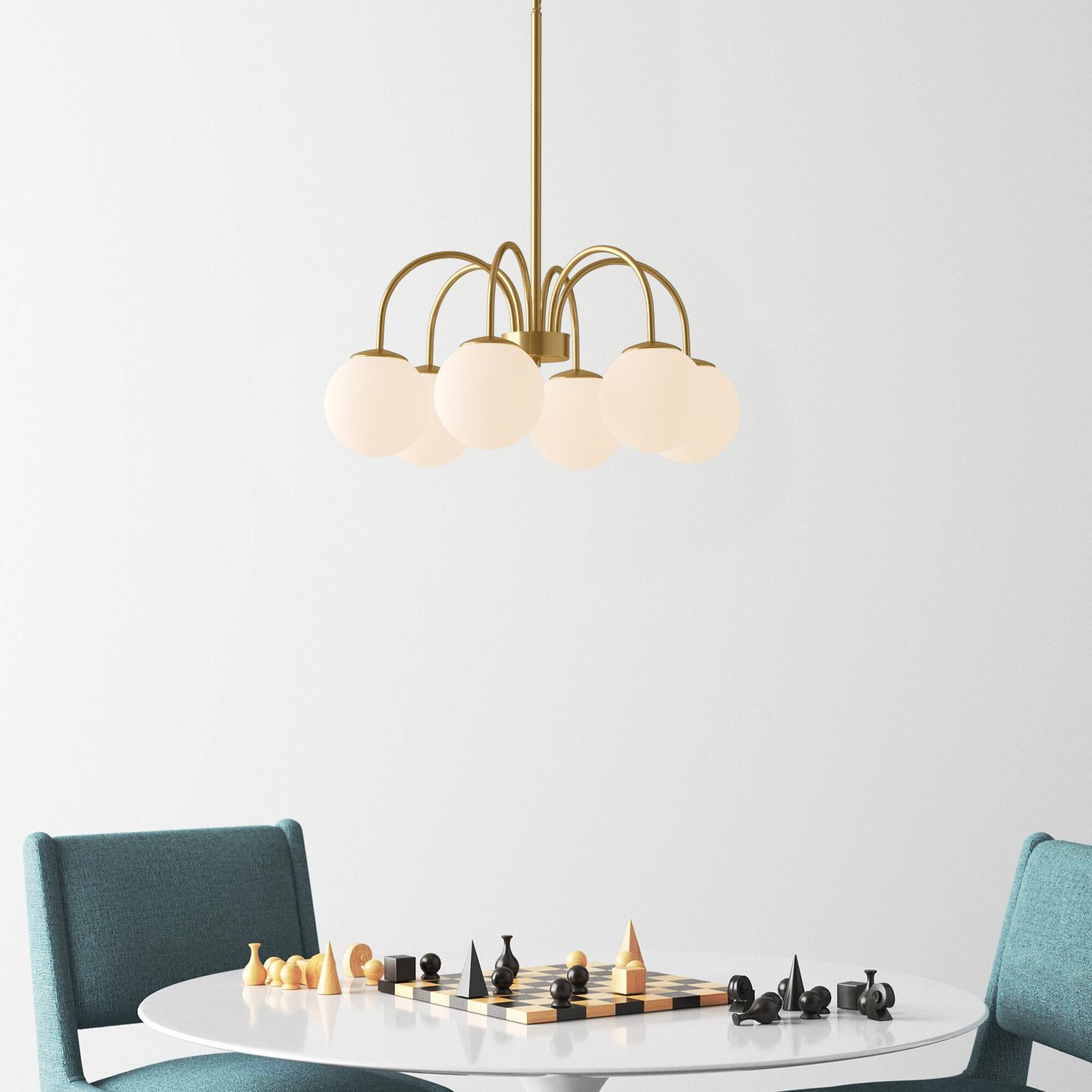 Bradrick 6-Light Chandelier, Gold