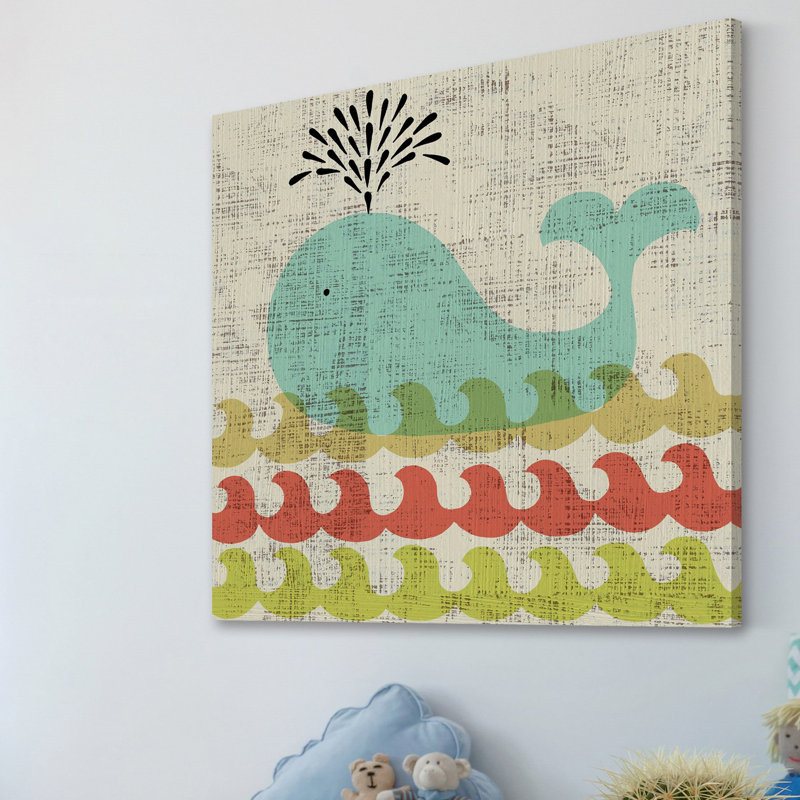 «Ada's Whale», reproduction sur toile tendue, H 18 po x l 18 po x P 1,5 po