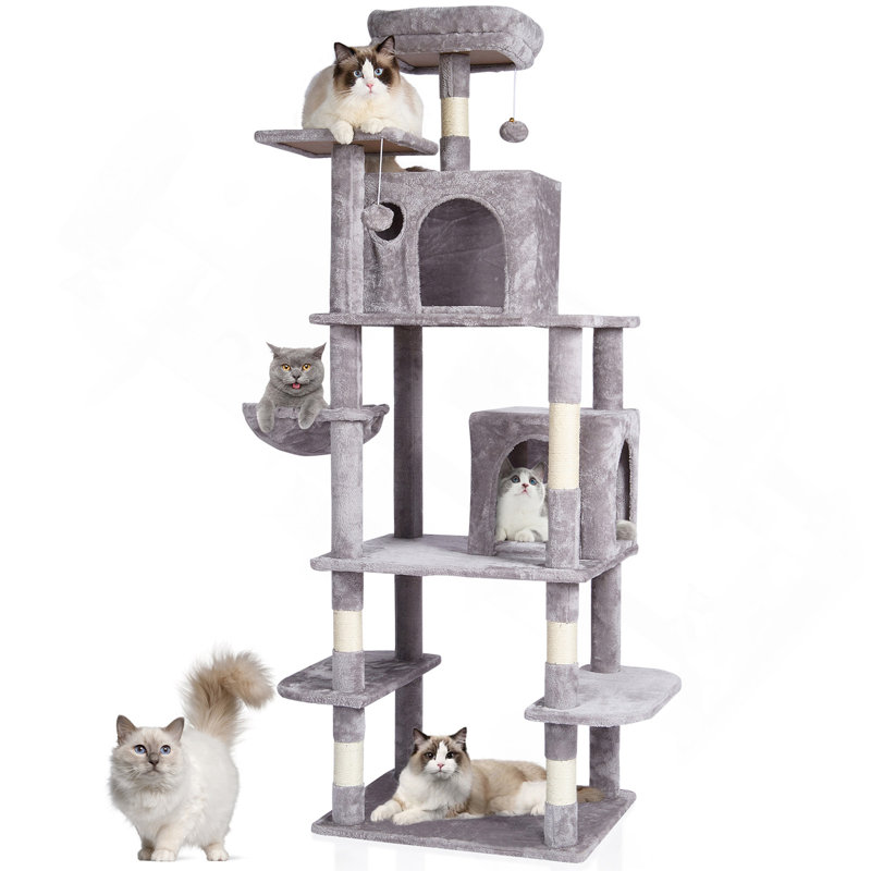 Arbre à chat avec tour à chat en sisal 68,5 po