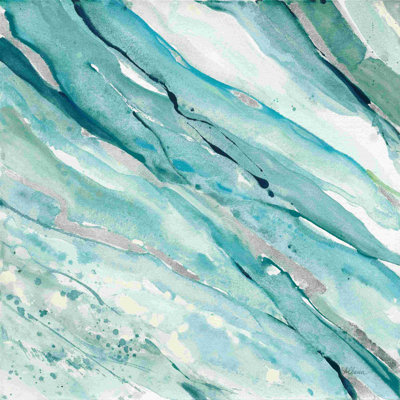 Silver Springs I Blue Green by Albena Hristova - Wrapped Canvas Print