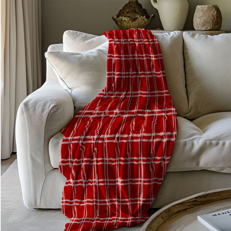 Plaid d'hiver - couverture Sherpa 1 pièce de qualité supérieure 0040, L 50 po x L 60 po