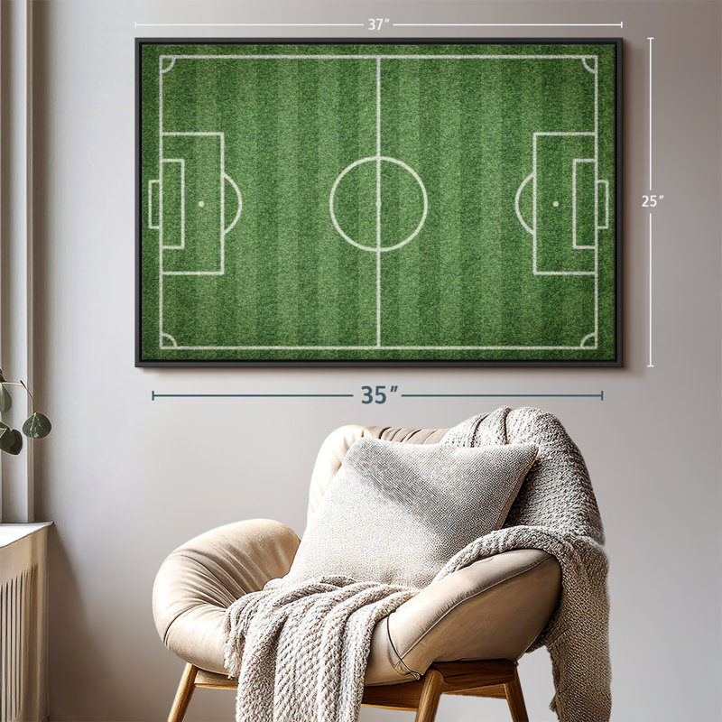 «Green Football Field», reproduction sur toile, H 25 po x l 37 po