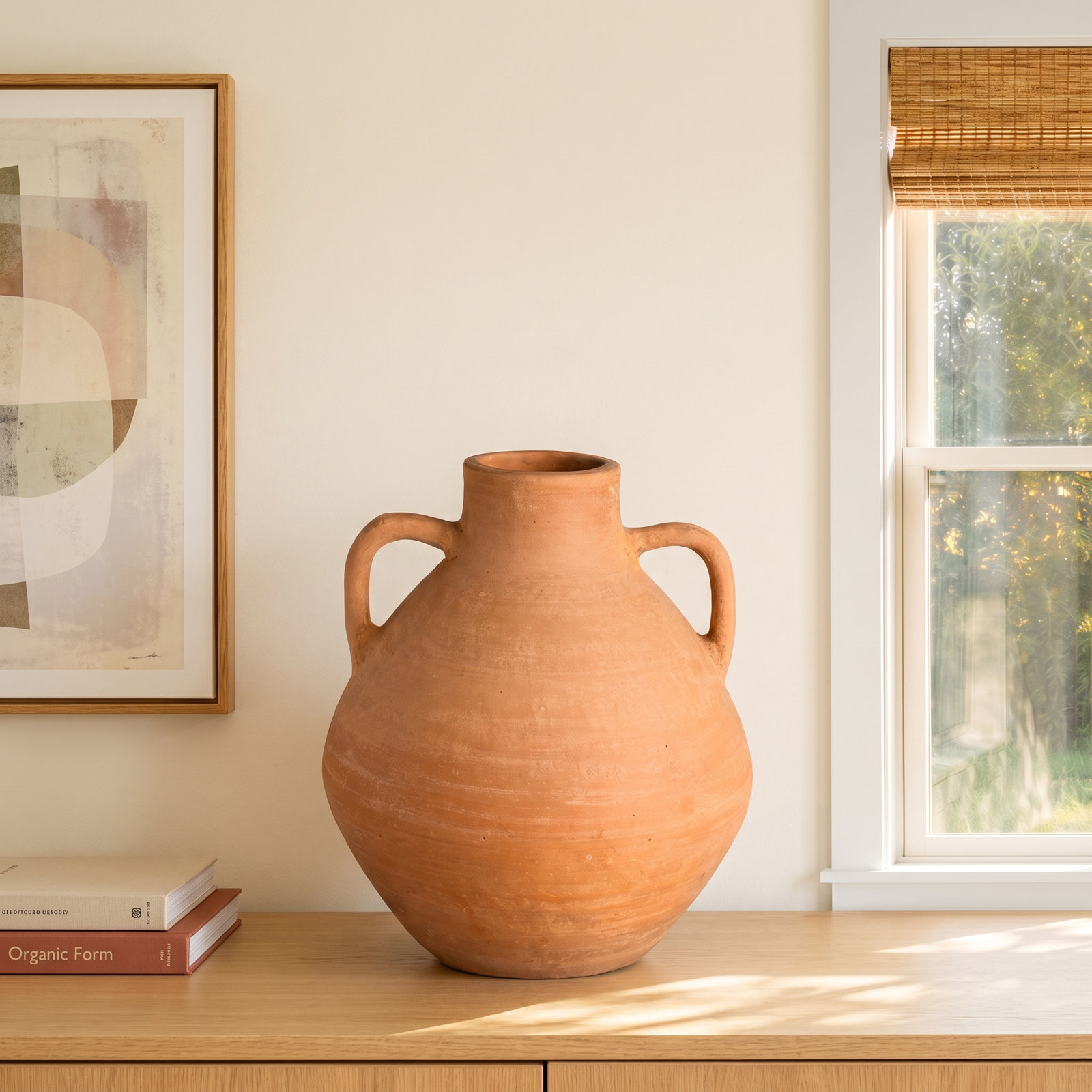 Perth Terracotta Table Vase, Natural