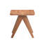 Table de bout, mobilier décontracté de style Mid-Century moderne à finition naturelle