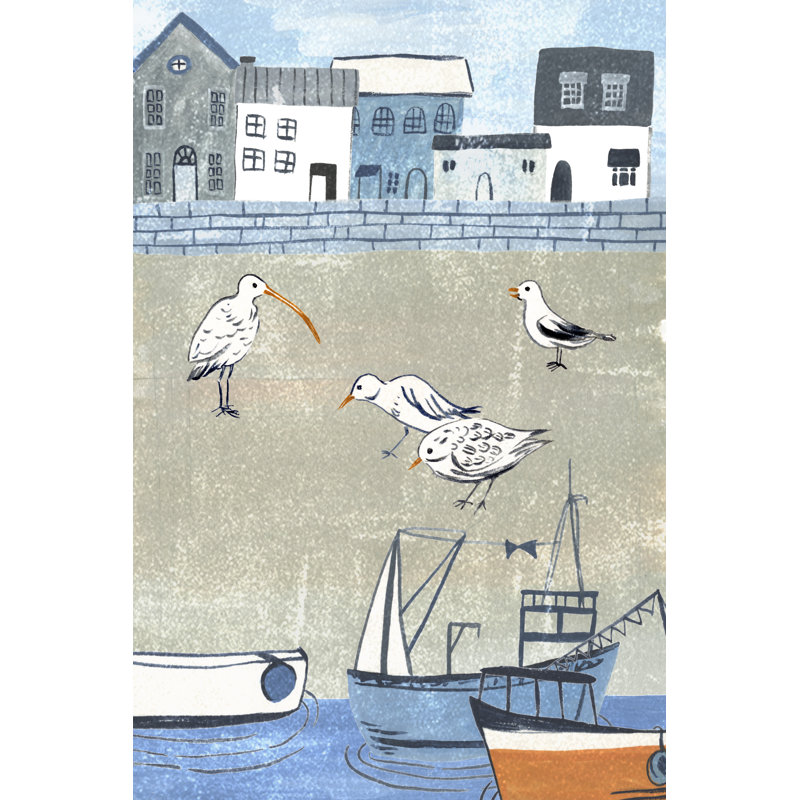 Sailors Rest II by Melissa Wang - Painting, 46cm H x 30cm W, Paper Print
