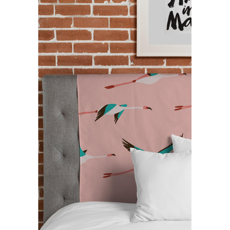 Tapisserie flamant rose par holli zollinger
