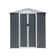 Outdoor Storage Shed 6Ftx4Ft, Grey, Durable Apex Roof