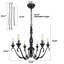 Lustre classique / traditionnel à 6 lumières Josuel-1077703466