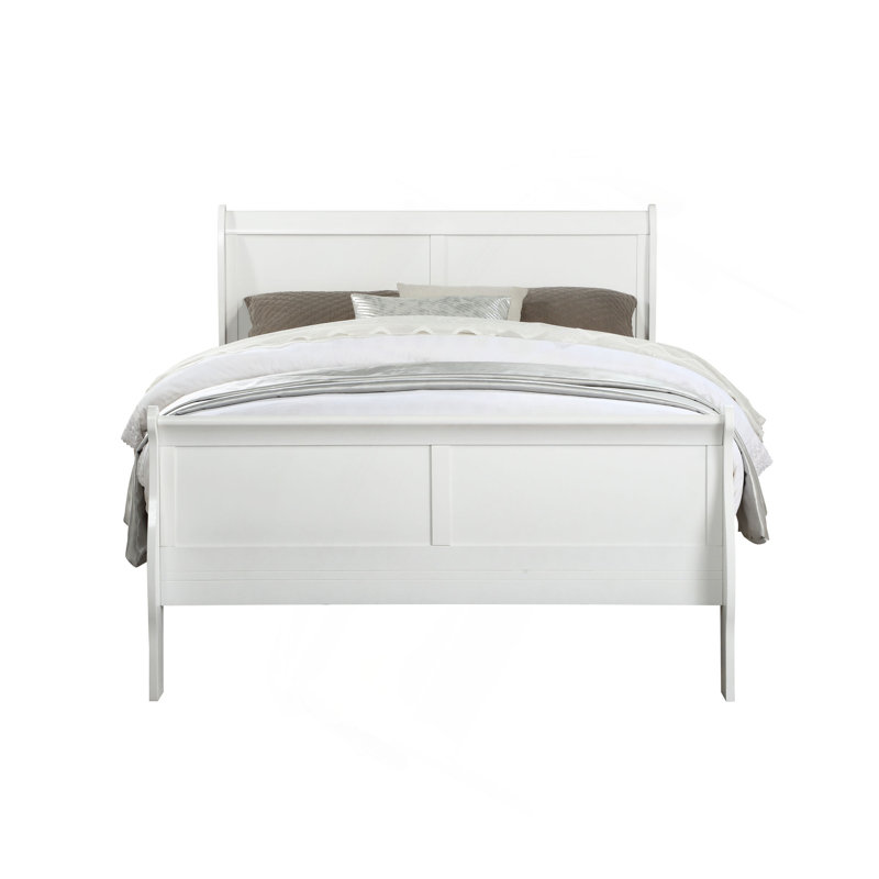 Louis Philippe White Finish E. King Bed