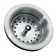 SinkSense Stainless Steel 3.5" Basket Strainer Drain with Post Style Basket