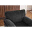 Chaise longue surdimensionnée de 33 pouces - Accoudoir en chenille simple pour chambre à coucher avec siège pivotant confortable avec rembourrage doux et structure de renforcement de la productivité