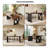70.87"Nordic-style solid wood rectangular dining table-1597940553