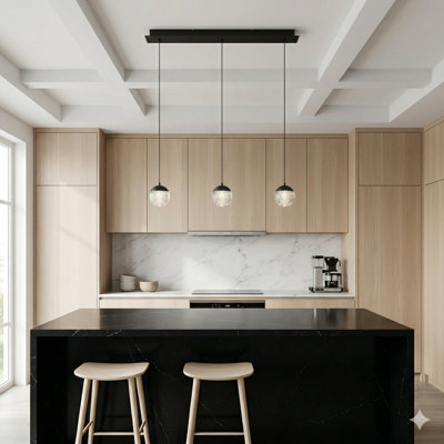 Heatherly 3 - Light Kitchen Island Pendant