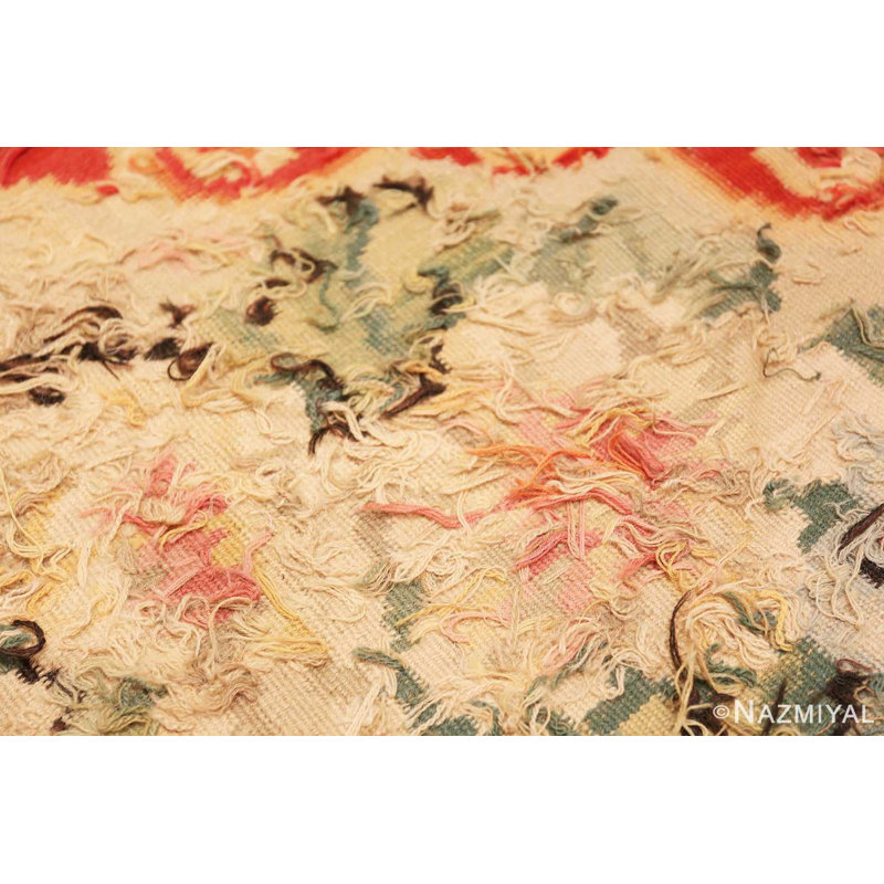 One-of-a-Kind 17'5" X 34' 1900s Wool Area Rug in Brown/Beige/Blue