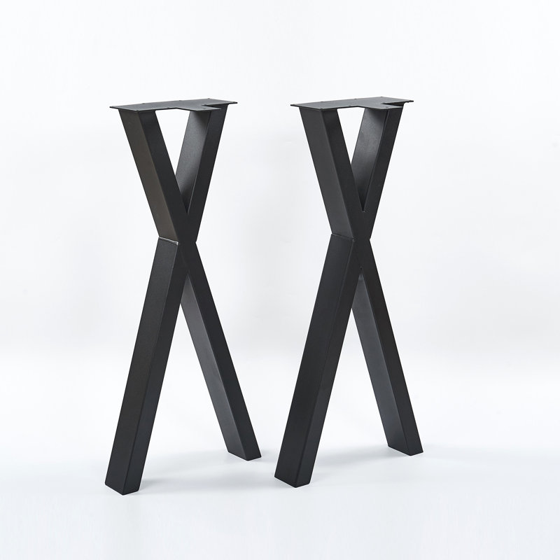Pied de table robuste en X