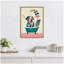 «MCM Cow in Bathaign» par Rachel Lee, 3 oiseaux, reproduction d'art sur toile encadrée-1022387184