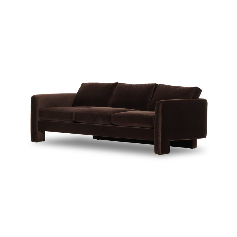 Katya Sofa, Surrey Cocoa, 33" W x 96.5" W x 39.75" D