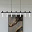 Sorrento 40-in 7-Light Height Adjustable ETL Certified Integrated LED Linear Chandelier