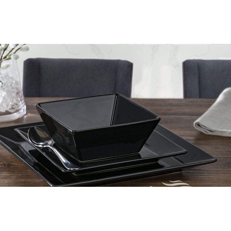 12pc White Soho Dinner Set