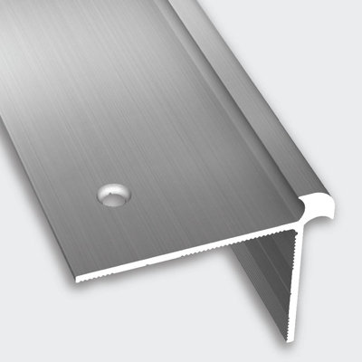 ASN-A-050-A1-C, profilé d'escalier en aluminium à bord zéro, planchers de 4 à 5 mm