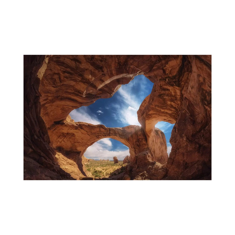 Double Arch by Juan Pablo De Miguel - Print on Canvas, 66.04cm H x 101.6cm W x 1.9cm D, Wrapped Canvas