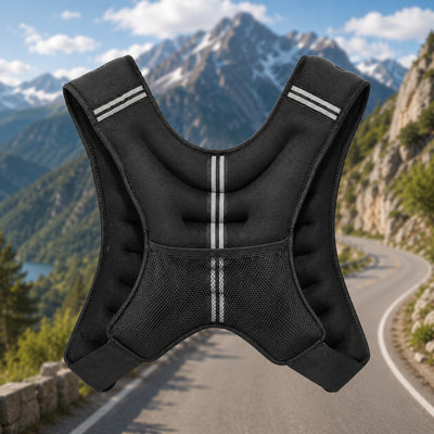 20Lb Adjustable Weighted Workout Vest With Reflective Buckles For Nighttime Use, Unisex, Professional Weighted Gear For Running, Fat Loss, Strength Training, Jogging, And Weight Loss