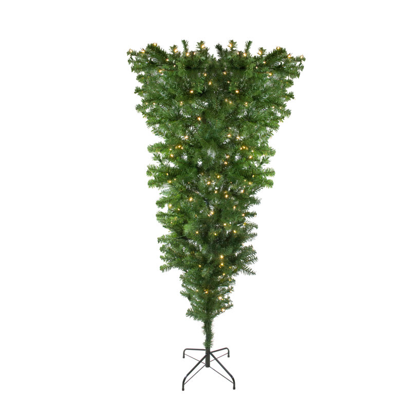 Arbre de Noël artificiel à l'envers, 6.5', Illuminée