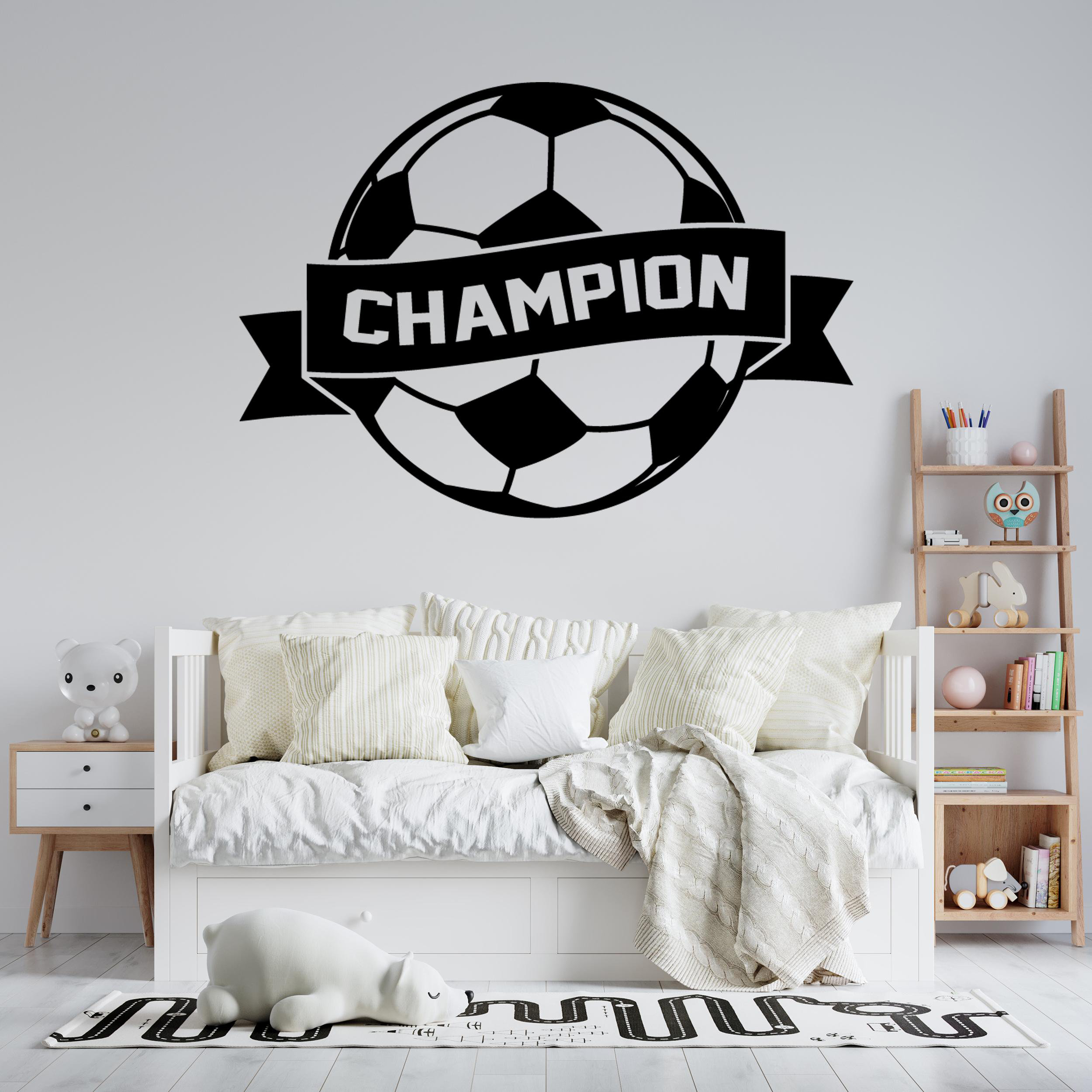 Trinx Stickers Trinx Soccer Wall Stickers For Kids – Custom Name Vinyl Sport Decal For ...