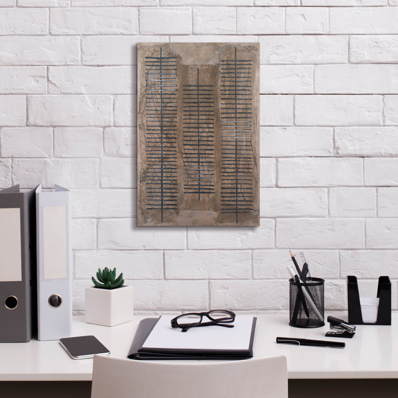 «Epug Graffiti», art mural en toile ondulée «Colonnes ondulées 2» par Michael Willett, 12 po x 18 po, H 18 po x l 12 po