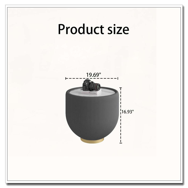 Table basse en forme de tasse, Gris