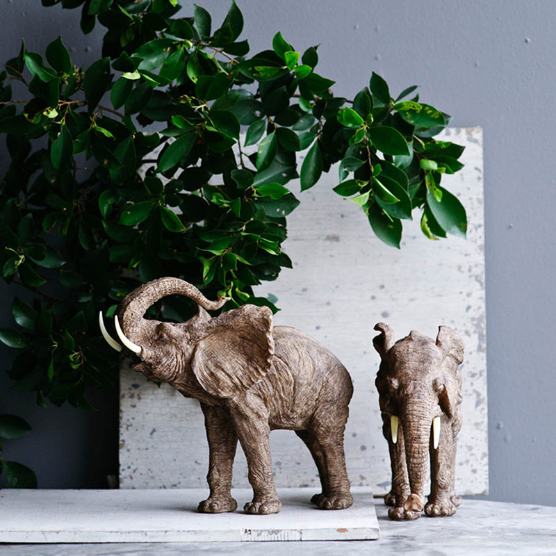 Figurine éléphant en polyrésine